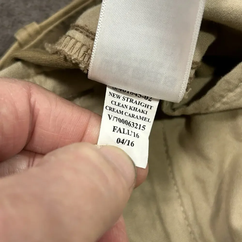 Gap Men 36X29 Straight 8.5" Leg Clean Khaki Color, Cream Caramel Fall'16‎ Chinos - Picture 3 of 12